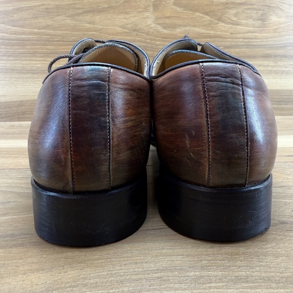 CALZOLERIA HARRIS Barneys NY Mens Shoes 11.5 UK 10.5 Brown Cap Toe Square Toe